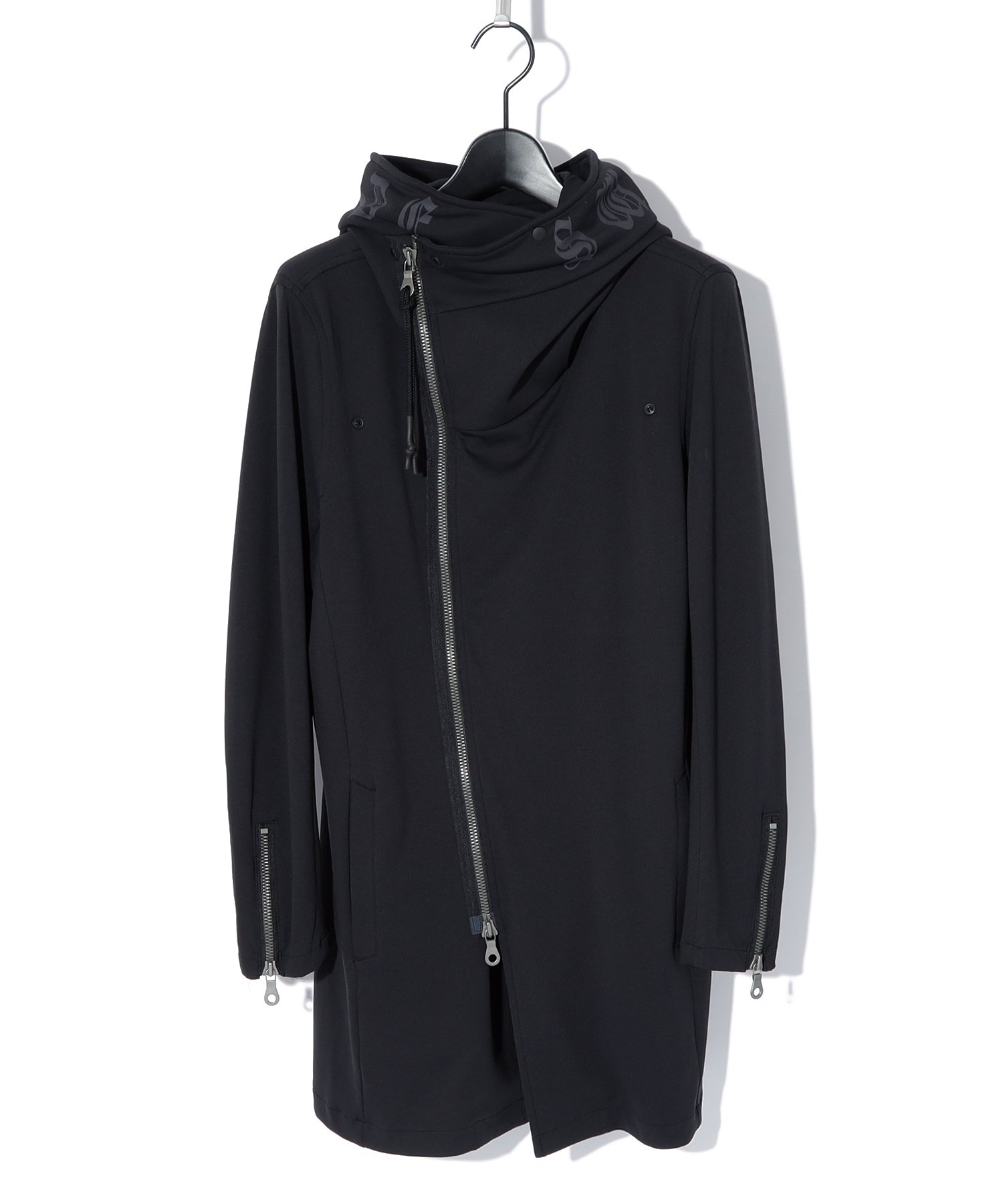 HIGH-NECK LONG HOODIE JK
