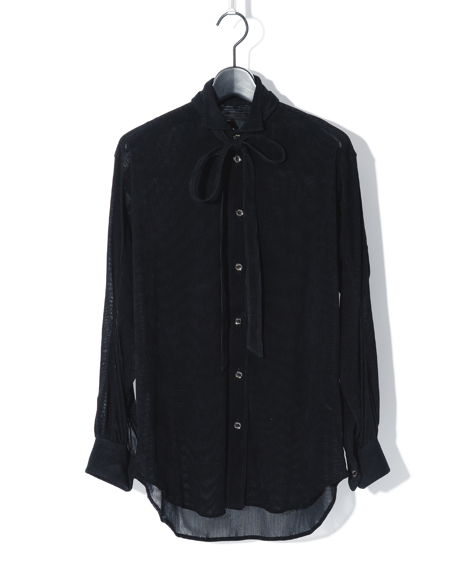 NOCTURNE RIBBON COLLAR SHIRT