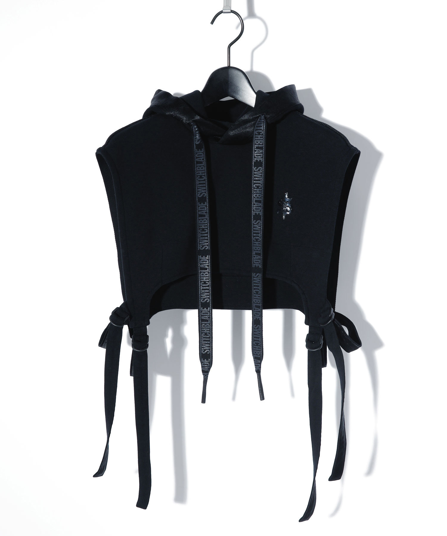 URBAN NOIR SET-UP CROPPED HOODIE