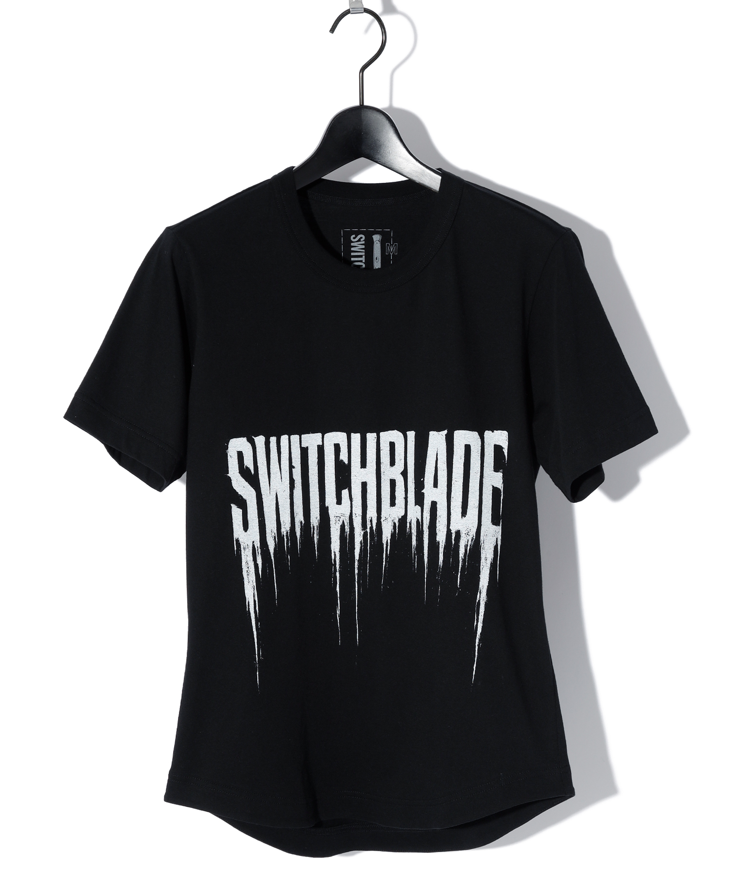 SMUDGED SB LOGO TEE [BLACK]