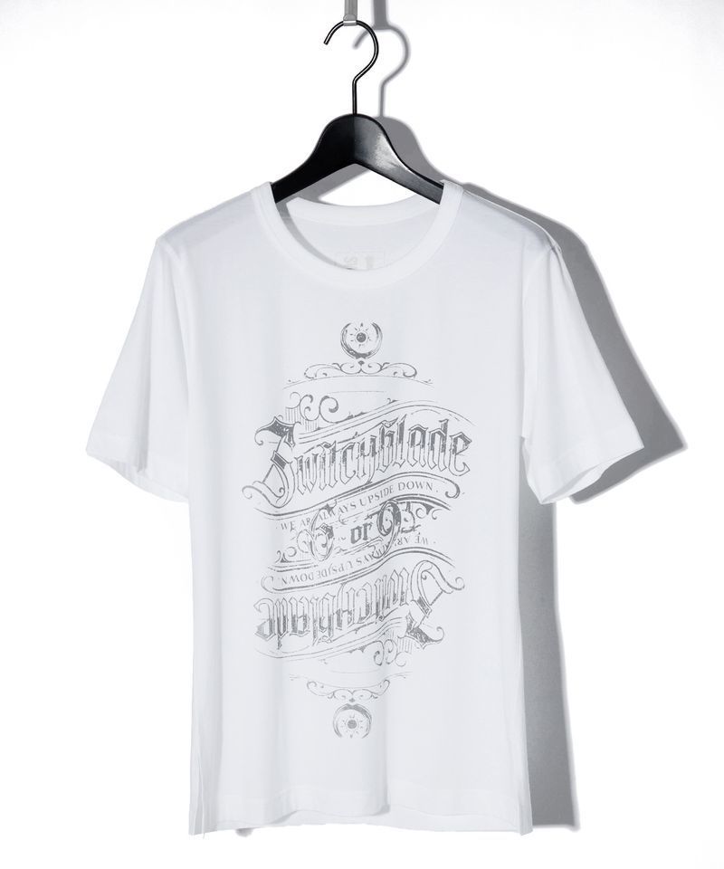 UPSIDE-DOWN SWITCHBLADE TEE[WHITE]