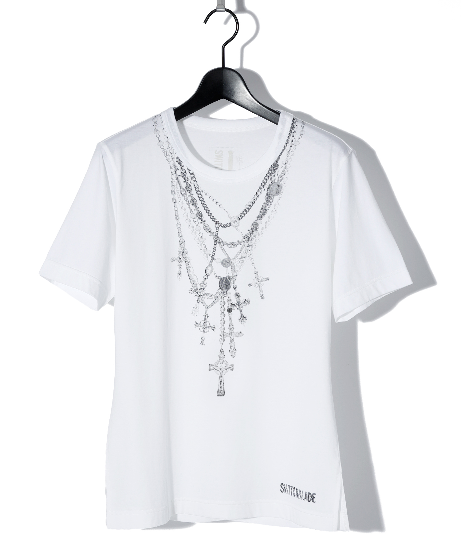 ROSARY NECKLACE PRINT TEE[WHITE]